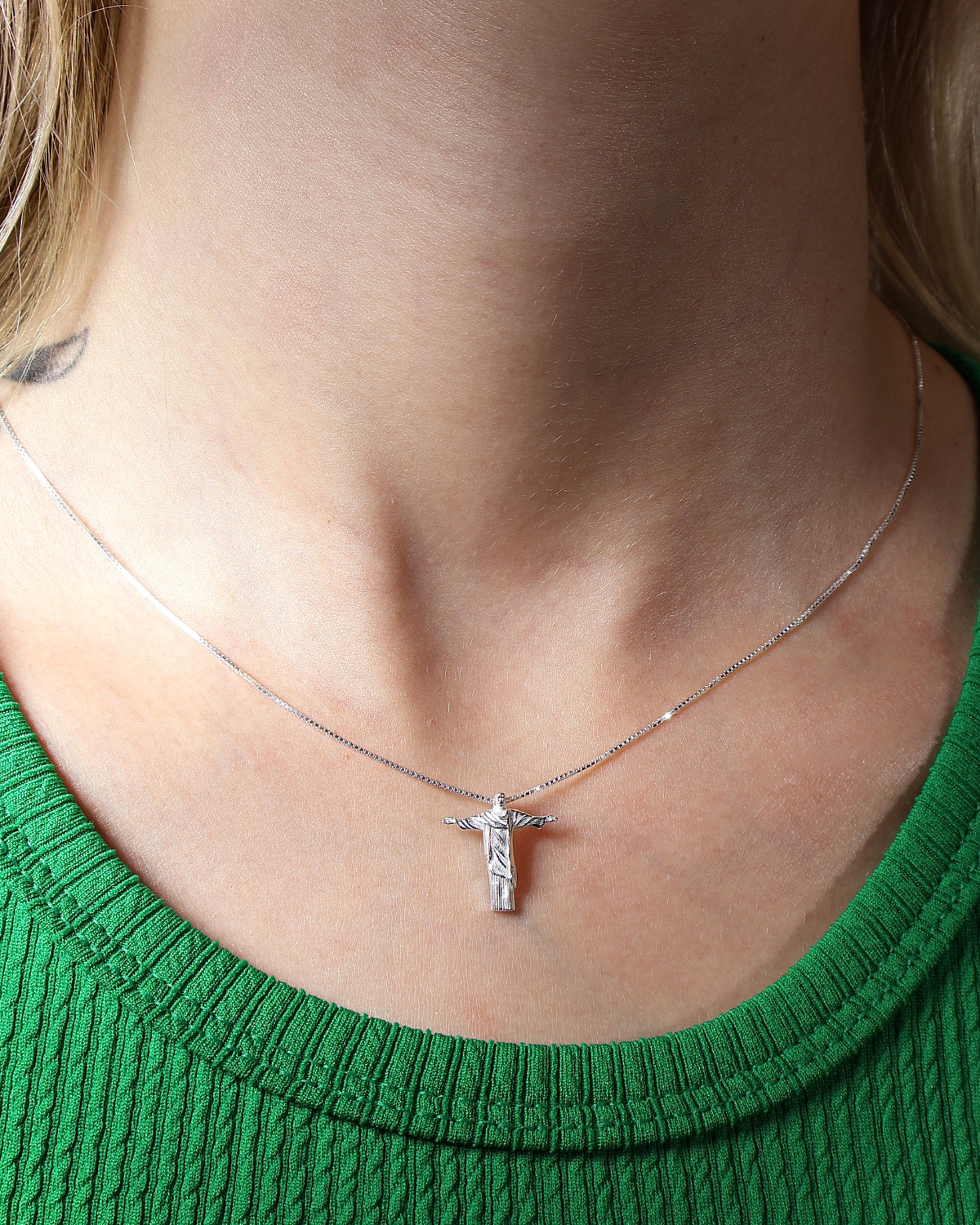 Colar Cristo Redentor Prata 925